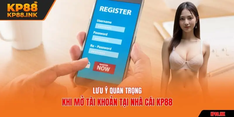 Lưu ý quan trọng khi mở tài khoản tại nhà cái KP88